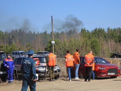 Пожарно-технические учения в районе п. Виля (Выкса, 2021 г.)